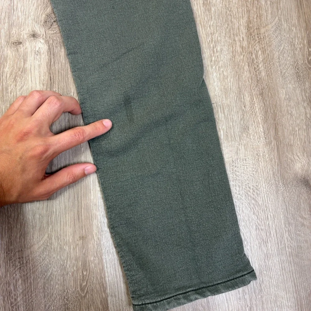 Vintage Genes Black Mens Skinny Jeans 32x32 Green Gray Tapered Stretch